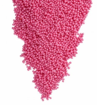 Драже зерновое взорванные зерна риса в цветной кондит.глаз. Жемчуг Малиновый 2-5 мм № 223 